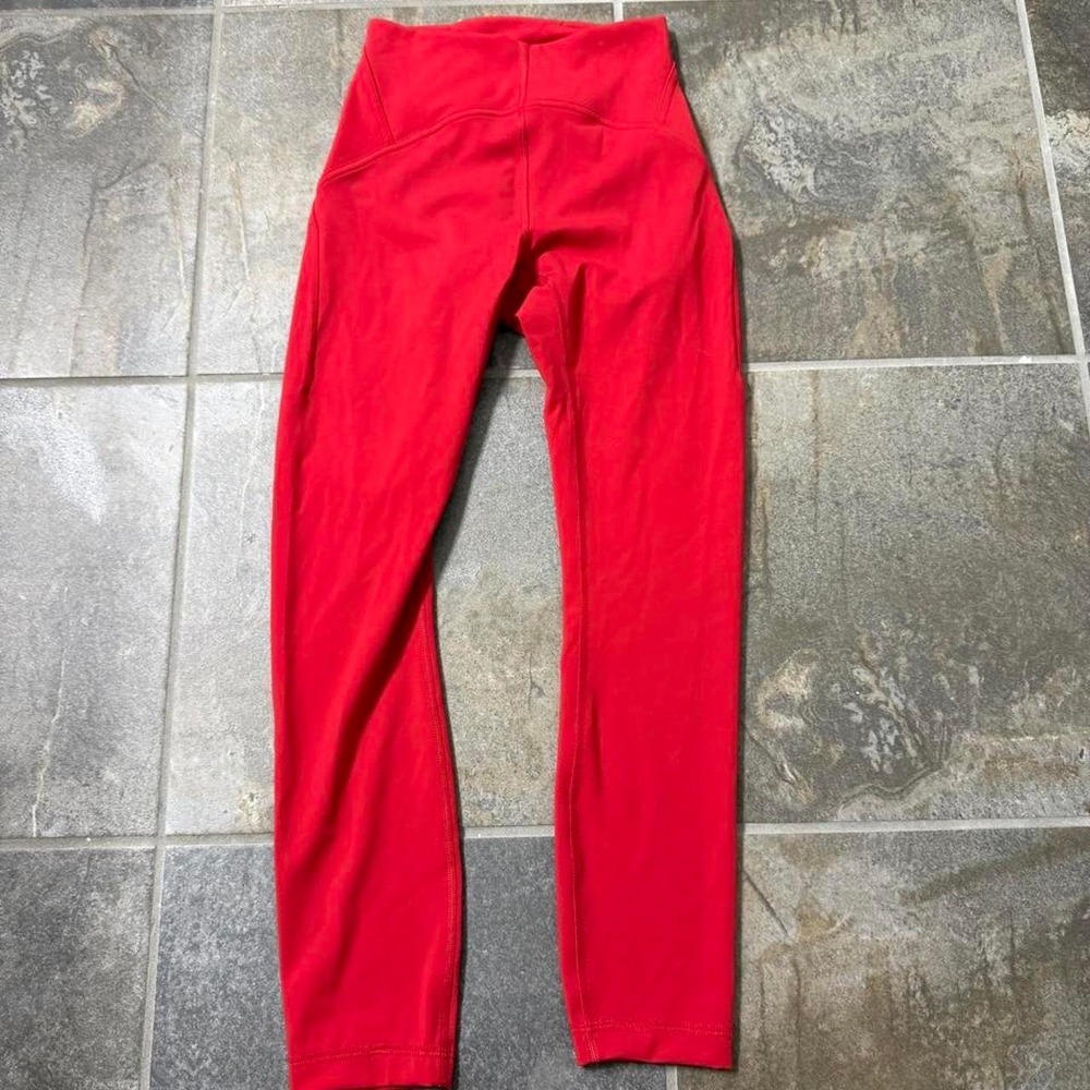 Lululemon Instill High-Rise Tight 25 Dark Red Yoga Leggings Size 2